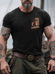 Men's Memorial Day Home Of The Free Because Of  The Brave Ptinted Short-sleeved T-shirt