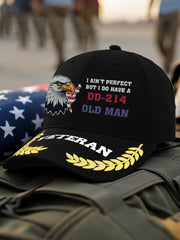 Unisex Veteran Design Print Hat