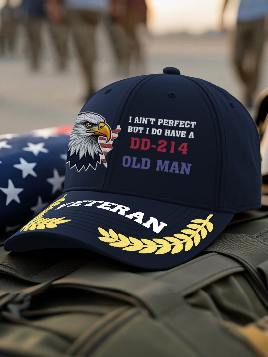 Unisex Veteran Design Print Hat