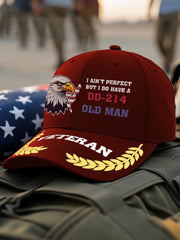 Unisex Veteran Design Print Hat