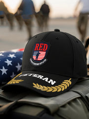 Unisex RED Honor The Deployed Print Hat