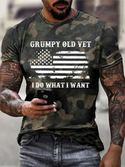 Men's Grumpy Old Vet I Do What I Want Short sleeves T-shirt