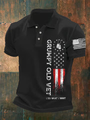 Men's Grumpy Old Vet I Do What I Want Three-button Straight Tweed