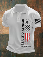 Men's Grumpy Old Vet I Do What I Want Three-button Straight Tweed