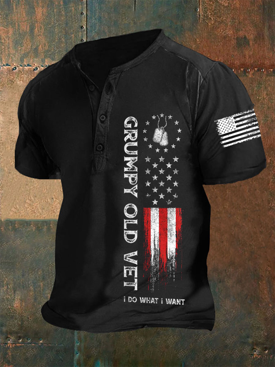 Men's Grumpy Old Vet I Do What I Want T-shirt