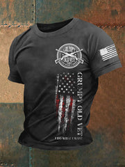 Men's Grumpy Old Vet I Do What I Want Short-sleeved T-shirt