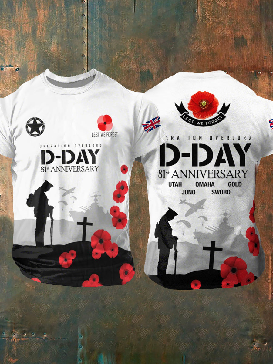 T-shirt D-DAY à manches courtes 81ST Anniversary Homme