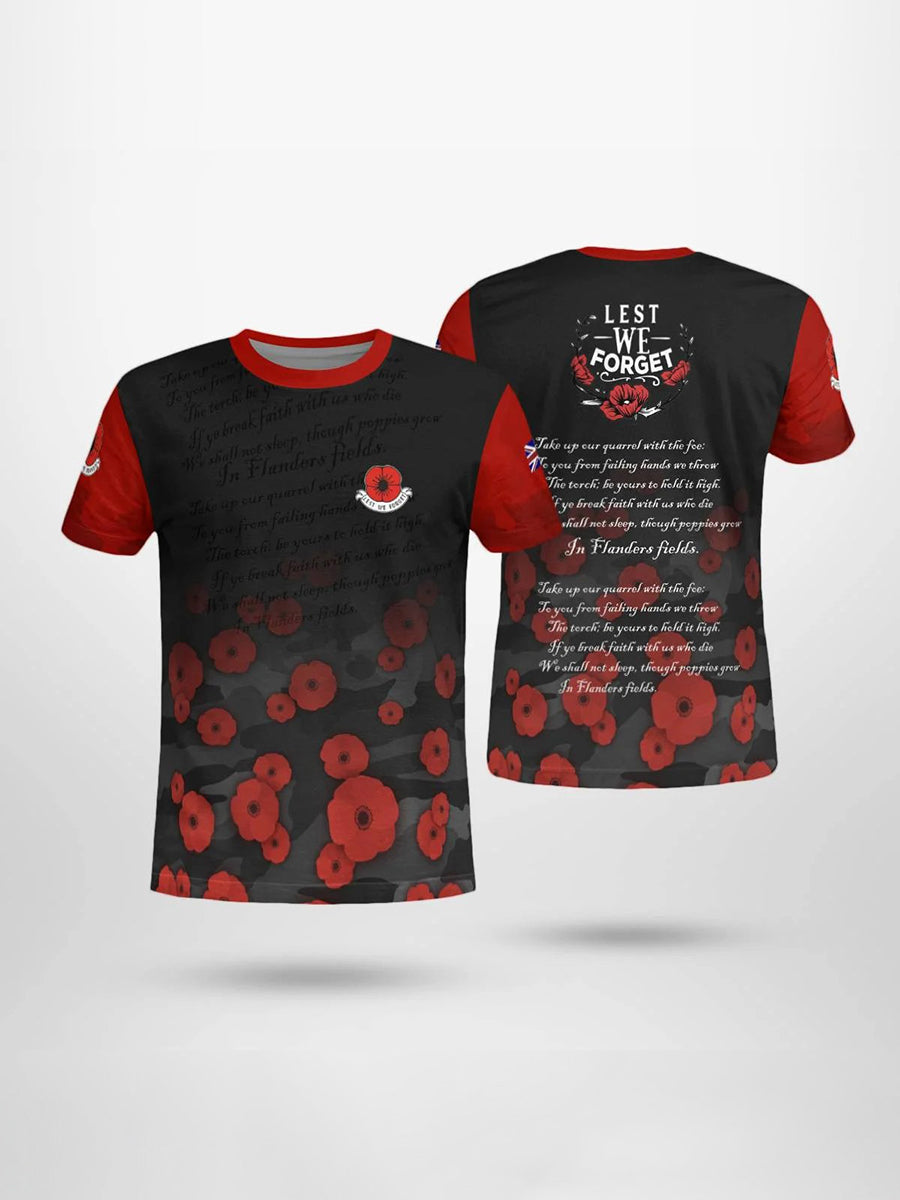 T-shirt manches courtes LEST WE FORGET pour homme