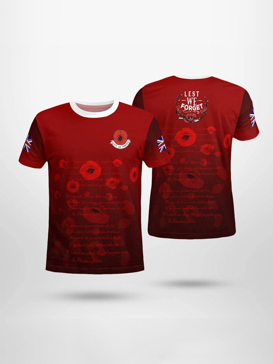 T-shirt manches courtes LEST WE FORGET pour homme