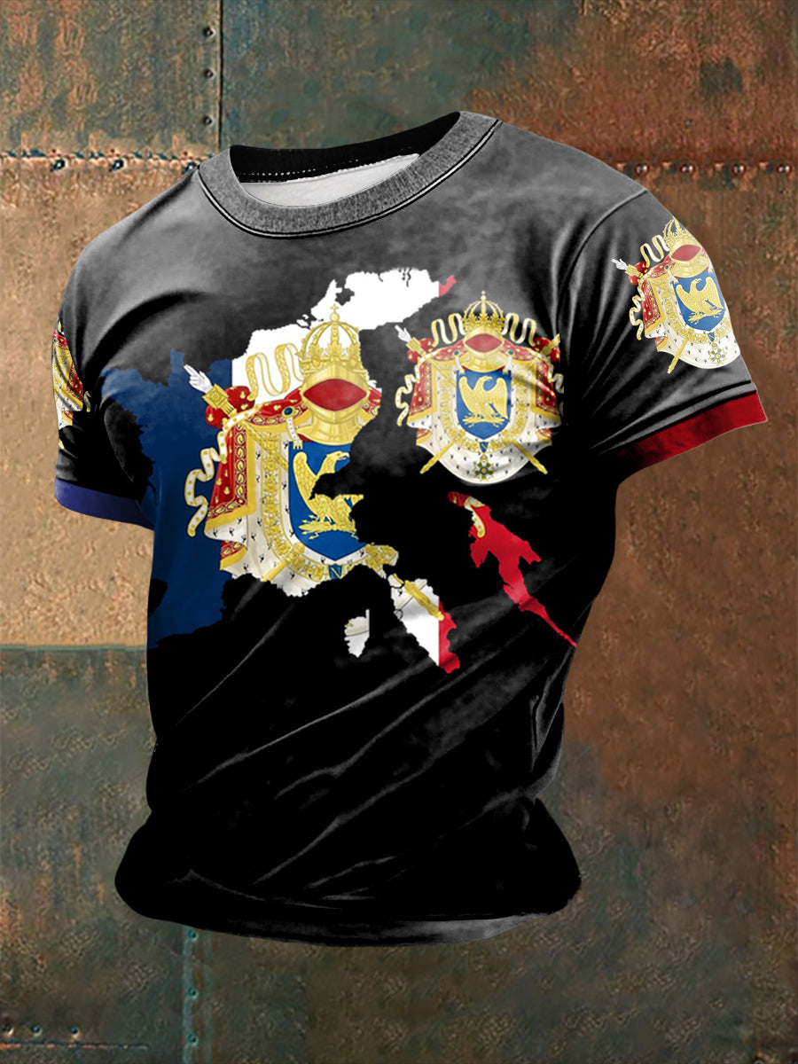 T-shirt imprimé à manches courtes Grande Armée Napoléon Homme