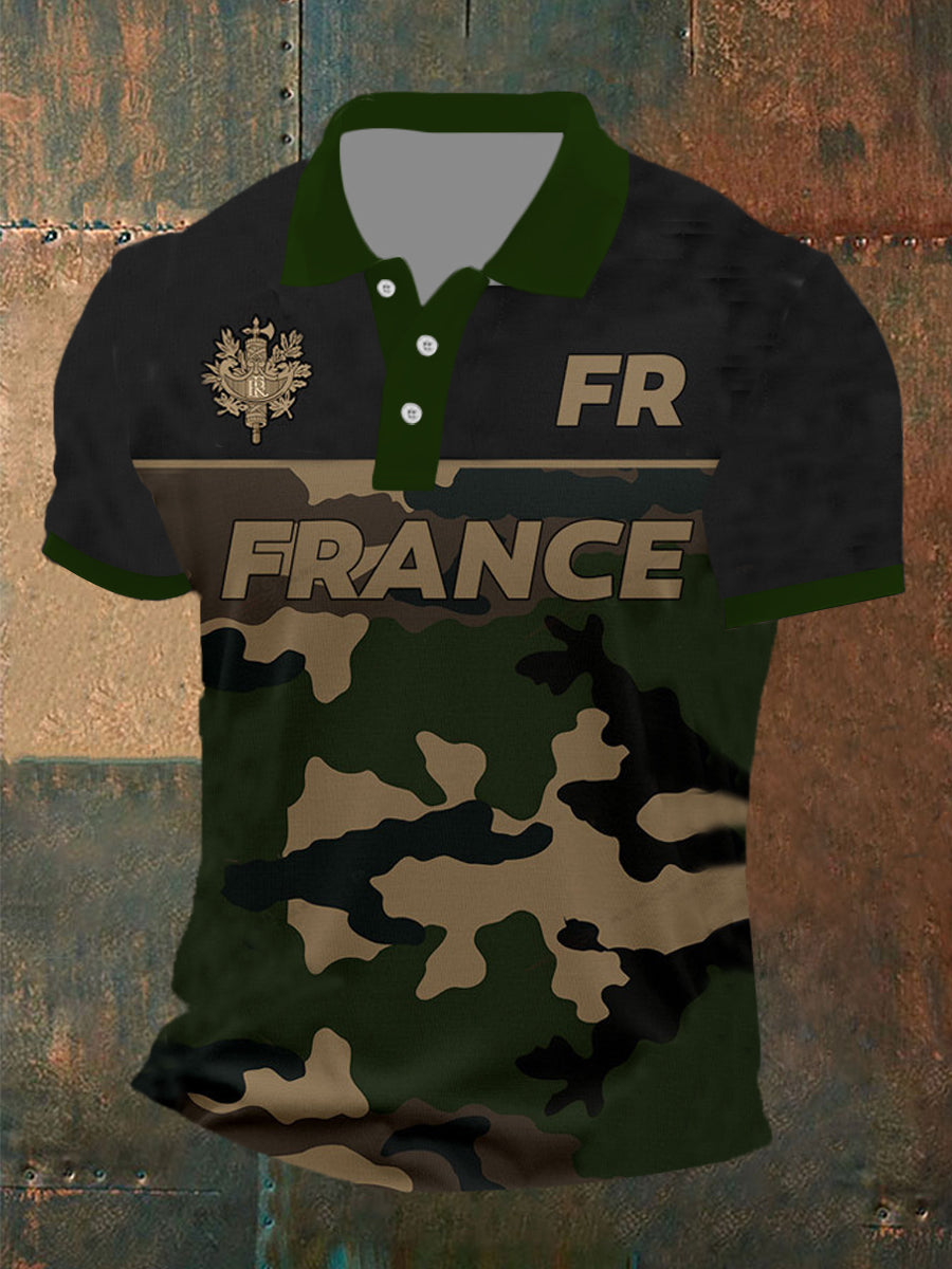 à manches courtes France Homme