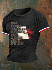 Men's French Foreign Legion Song Lyrics For Legion T-shirt à manches courtes