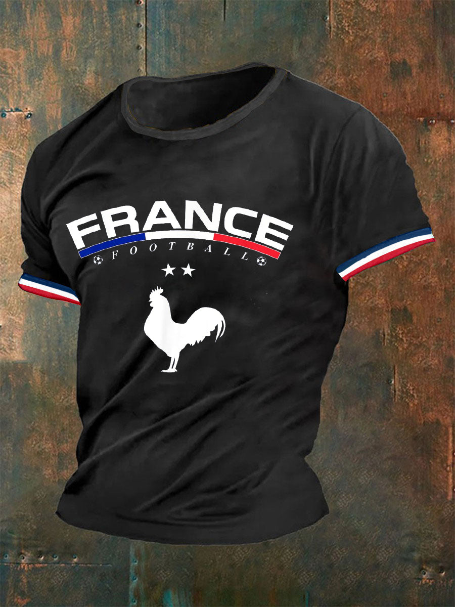 T-shirt manches courtes France Football Coq pour homme