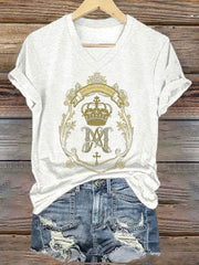 T-shirt imprimé catholique pour femmes