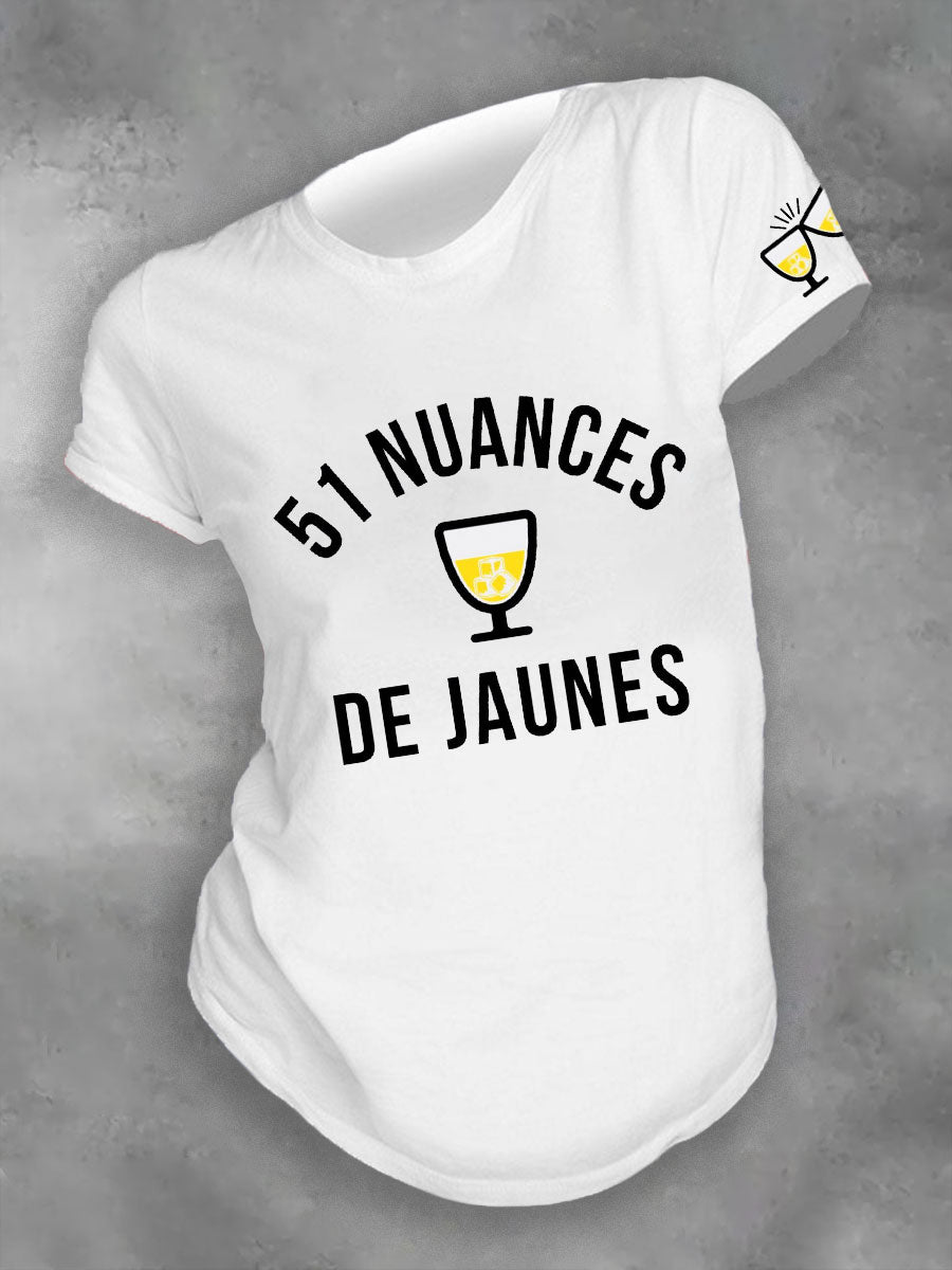 T-shirt imprimé France 51  of Yellow pour femme