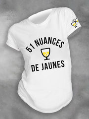 T-shirt imprimé France 51  of Yellow pour femme