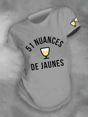 T-shirt imprimé France 51  of Yellow pour femme