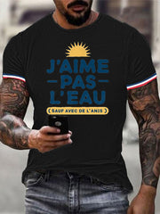 T-shirt à manches courtes J'aime pas l'eau pour homme