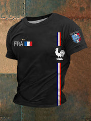 T-shirt imprimé France Le Coq Gaulois Homme