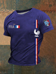 T-shirt imprimé France Le Coq Gaulois Homme
