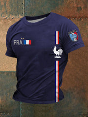 T-shirt imprimé France Le Coq Gaulois Homme