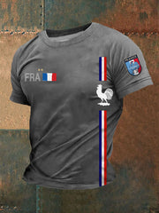 T-shirt imprimé France Le Coq Gaulois Homme