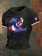 T-shirt imprimé France Le Coq Gaulois Homme