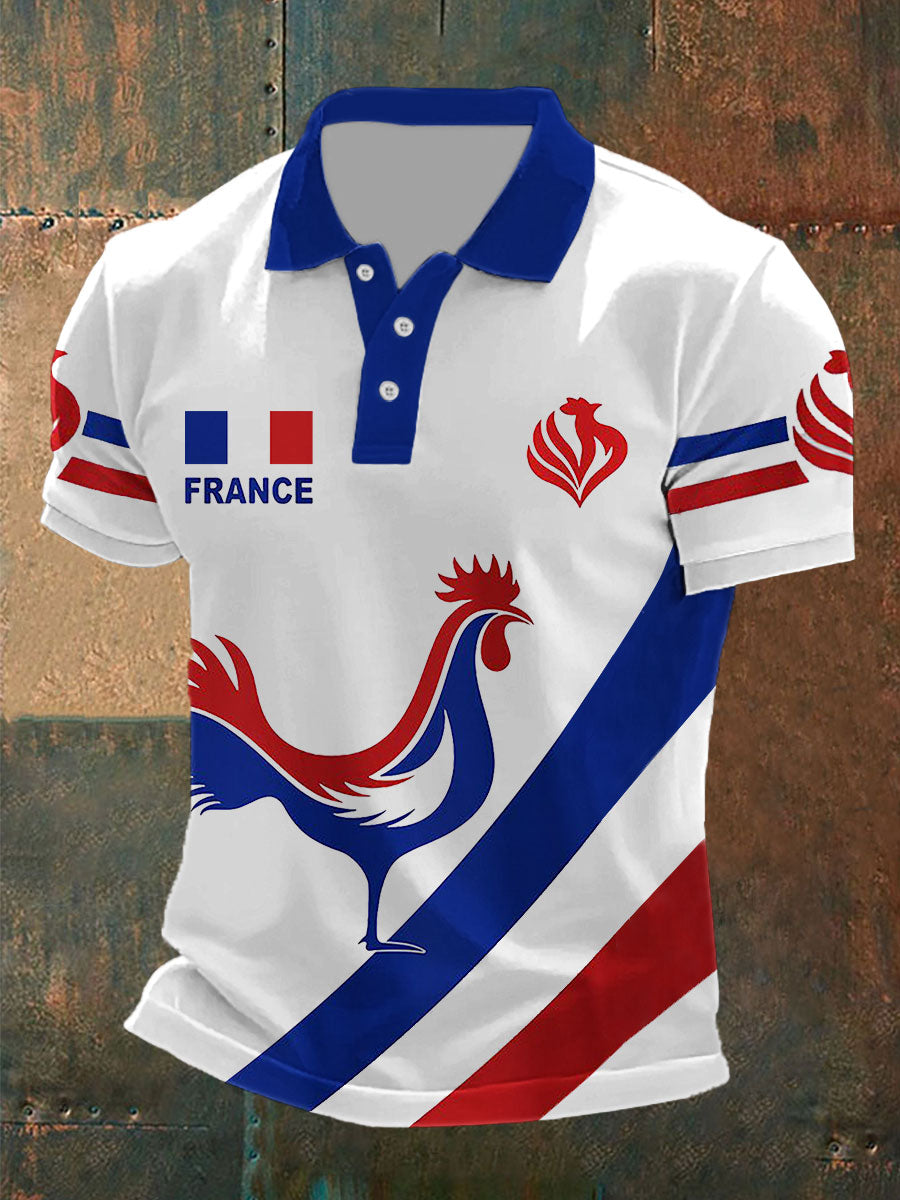 imprimé France Le Coq Gaulois Homme