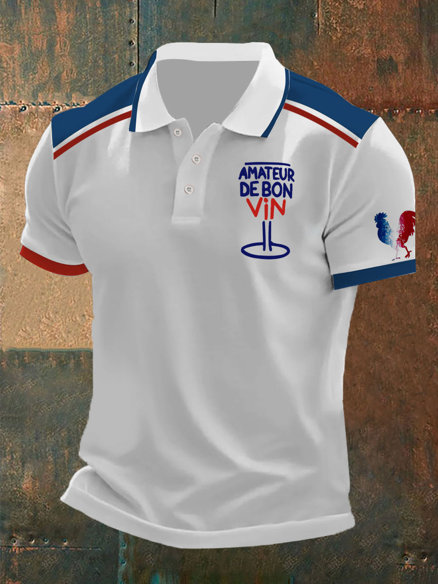 Homme Amateur de bon vin Imprimé