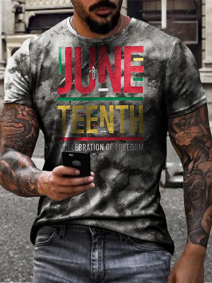 Tee-shirt Homme Noir History  Imprimé