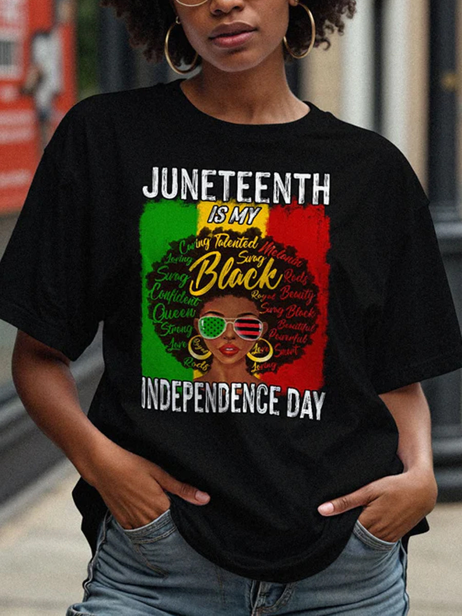 est mon jour de l'indépendance des femmes Casual Tee