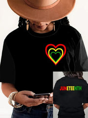 T-shirt décontracté  1865 Love Heart pour femme
