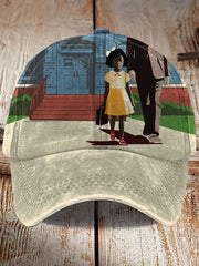 Chapeau imprimé noir History  Unisexe