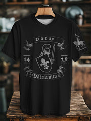 T-shirt à manches courtes imprimé français pour homme