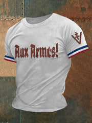 T-shirt à manches courtes imprimé Aux Armes Homme