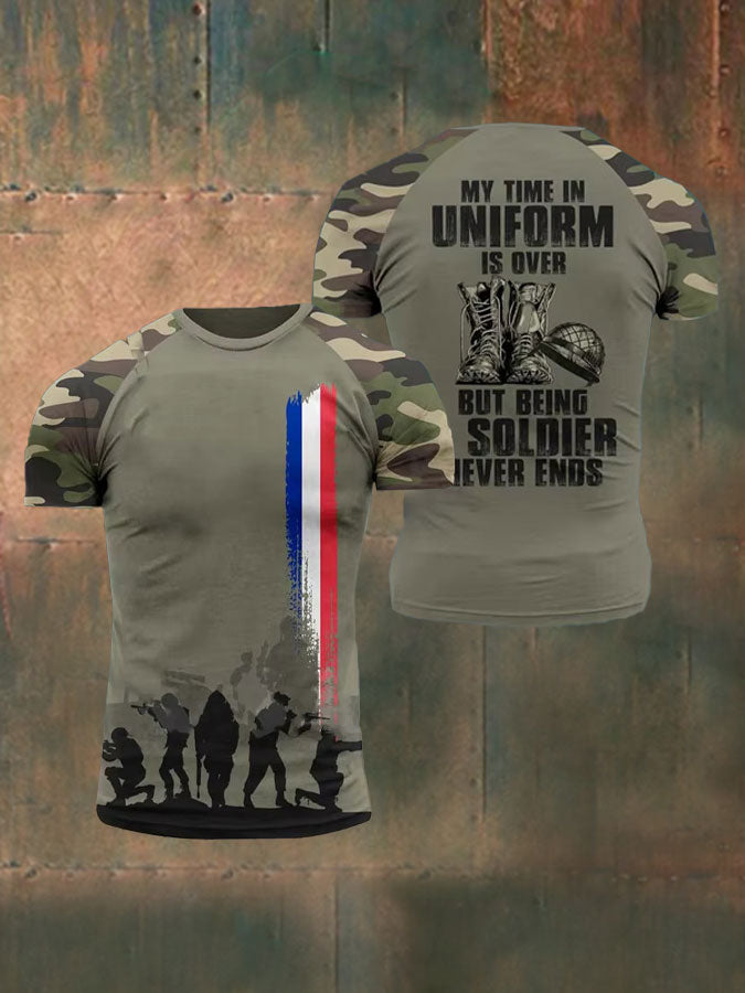 T-shirt imprimé French Armée de terre pour homme