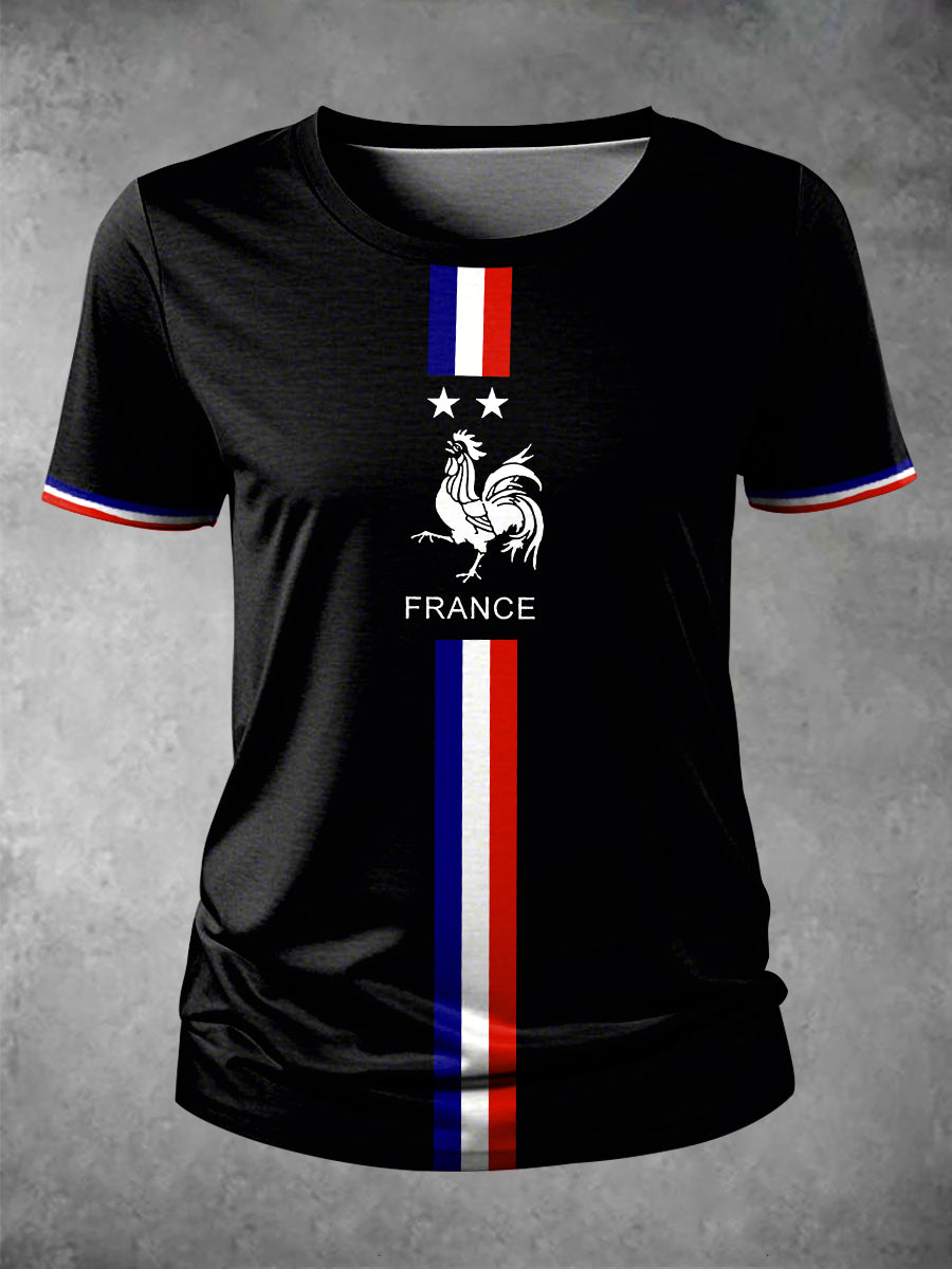 T-shirt Coq gaulois français Femme