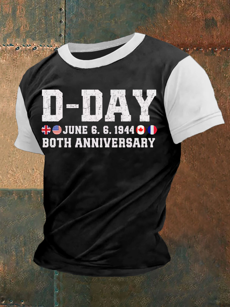 T-shirt du jour J pour hommes 1944 Normandie Battle Military History T-Shirt