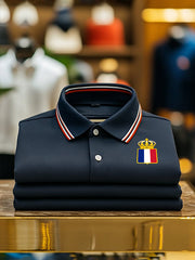T-shirt à manches courtes pour hommes, drapeau français