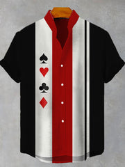 Chemise poker manches courtes homme