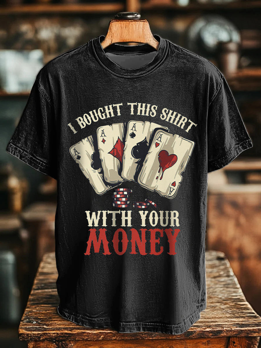 Tee shirts unisexe j'ai acheté cette chemise avec ton argent
