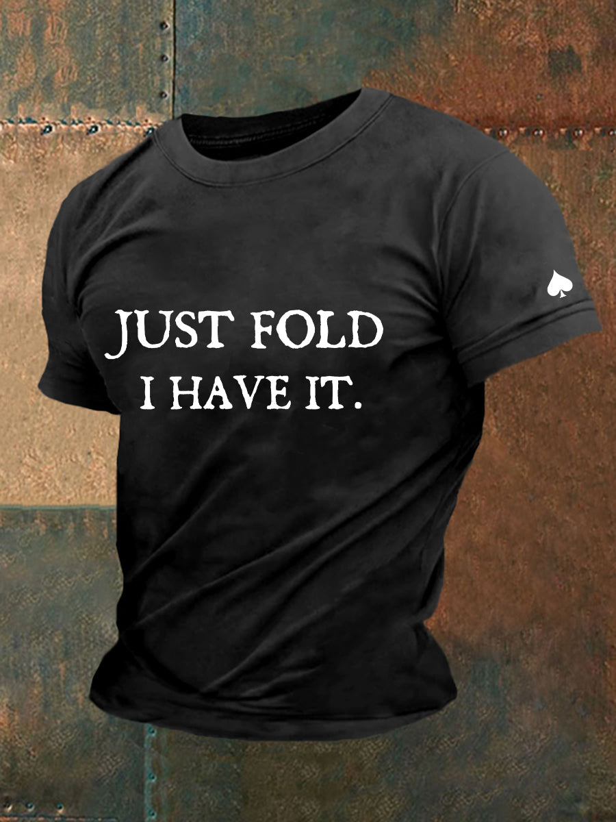T-shirt de poker pour hommes