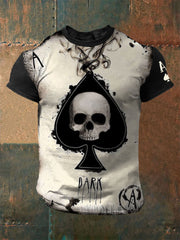 Le squelette des hommes a un as de pique T-shirts