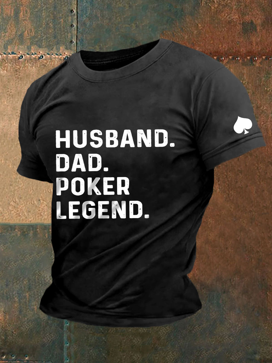 T-shirt de poker pour hommes