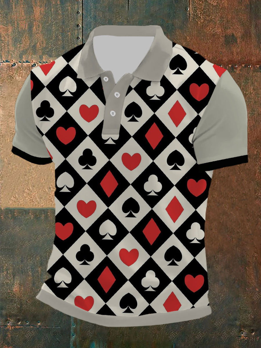 T-shirt de poker pour hommes