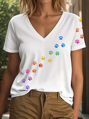 T-shirt coloré de patte des femmes