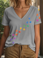 T-shirt coloré de patte des femmes
