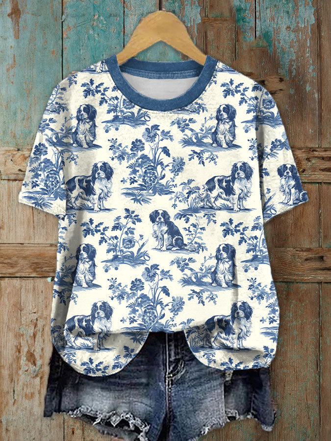 T-shirts Charlie le Cavalier King Charles Spaniel pour femmes