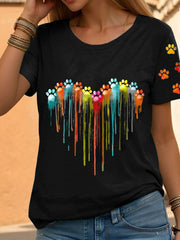 T-shirt coloré de patte des femmes
