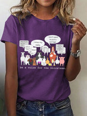 T-shirt respectueux des animaux pour femmes